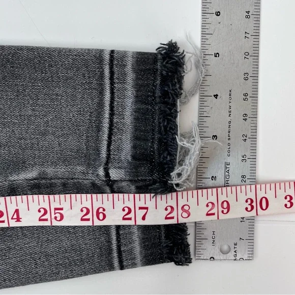 Judy Blue Jeans Size 31 Gray Denim High Waist Tummy Control Released Hem - Picture 14 of 16